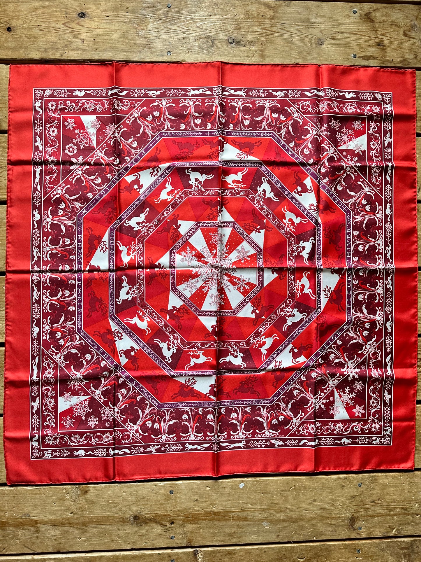 Authentic Hermès Scarf (Christmas Themed) | RETIRED