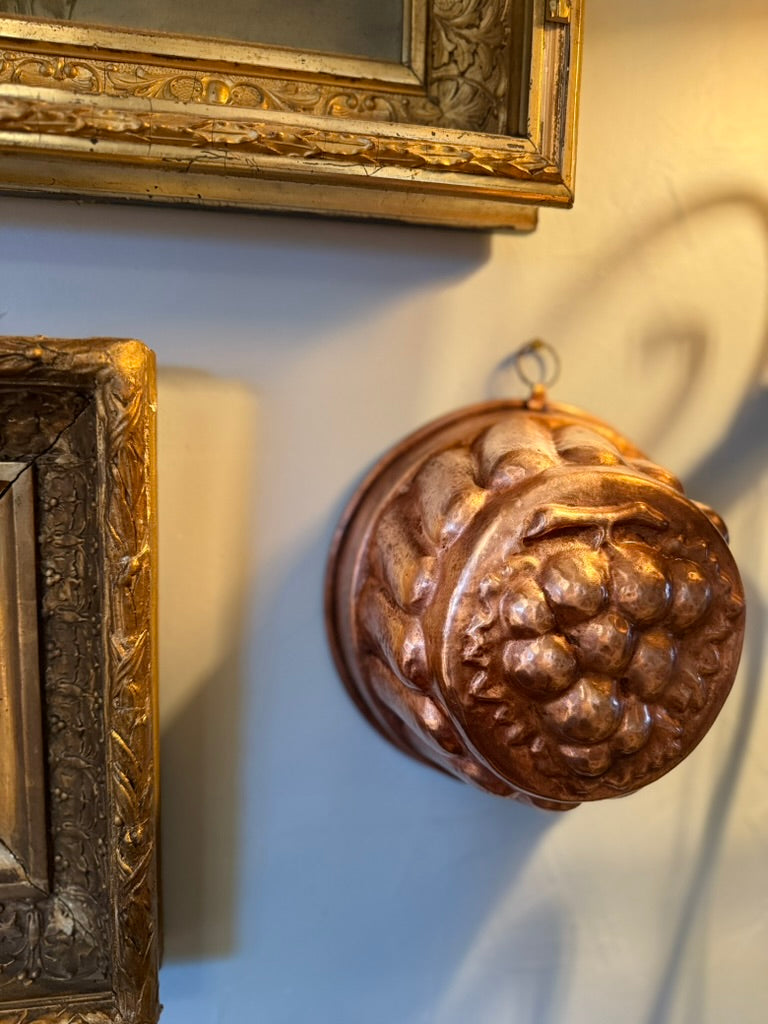 Antique French Copper Grape Mould – A Symbol of Abundance