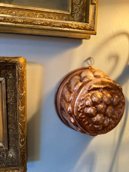 Antique French Copper Grape Mould – A Symbol of Abundance