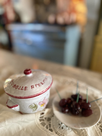 Poubelle Aperitif | Hand Painted Toothpick Tabletop "Trash Can"