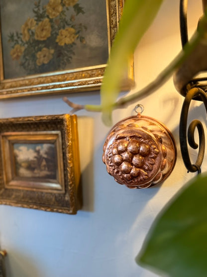 Antique French Copper Grape Mould – A Symbol of Abundance
