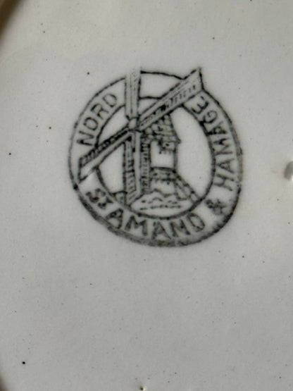 “Portraits de Cour” – Set of 6 French Revolutionary Porcelain Plates St. Amand et Hamage, Nord, France – c. 1896–1952