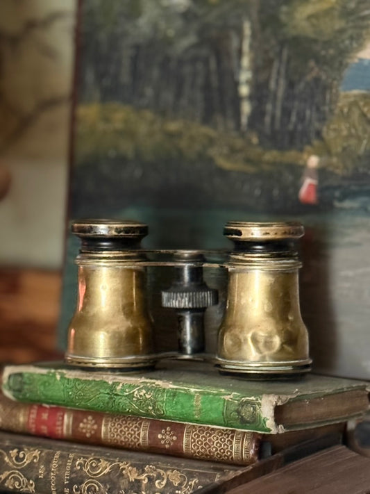Antique French Opera Glasses – Brass Accents