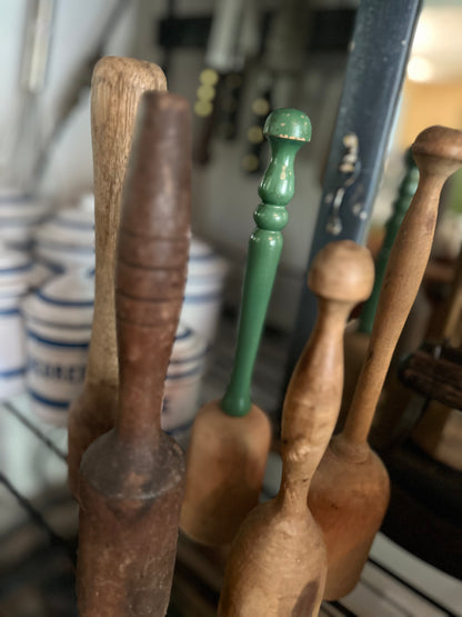 Set of FIVE Antique and Vintage Mashers