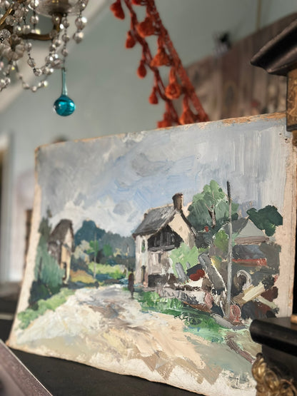 Oil on Thick Paper