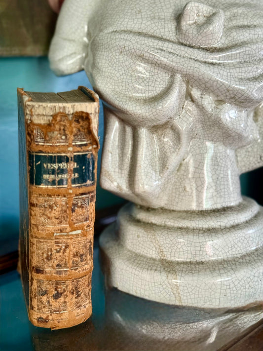 Antique French Liturgical Book – Vesperal Romain, Marseille Edition, c. 1880–1900