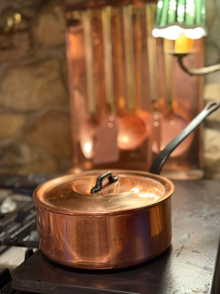 Pristine Vintage French Copper Saucepan – Never Used (Copy)