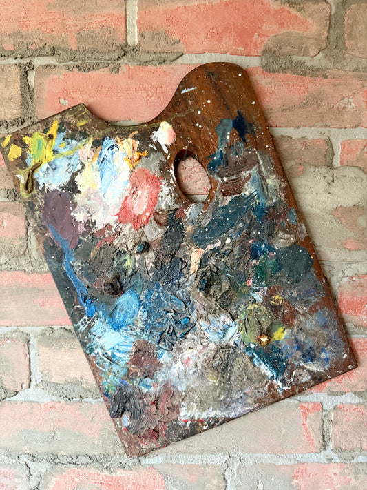 “Couleurs de l’Âme” – Vintage French Oil Painter’s Palette