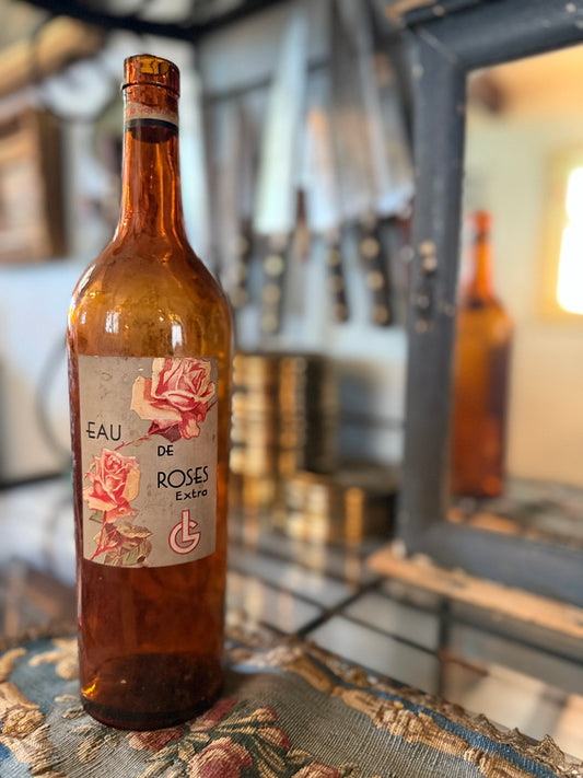 Eau de Roses Extra Bottle – Vintage French Apothecary Charm